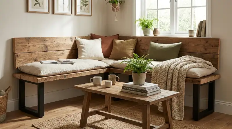 Gemütliche DIY-Sitzecke für den Garten