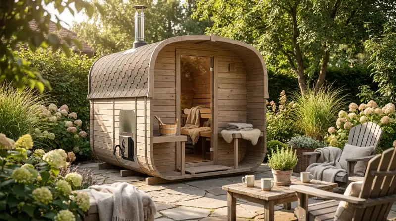 Outdoor-Wellness mit eigener Gartensauna