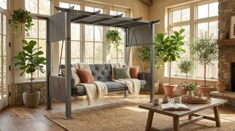 Überdachte Outdoor-Lounge