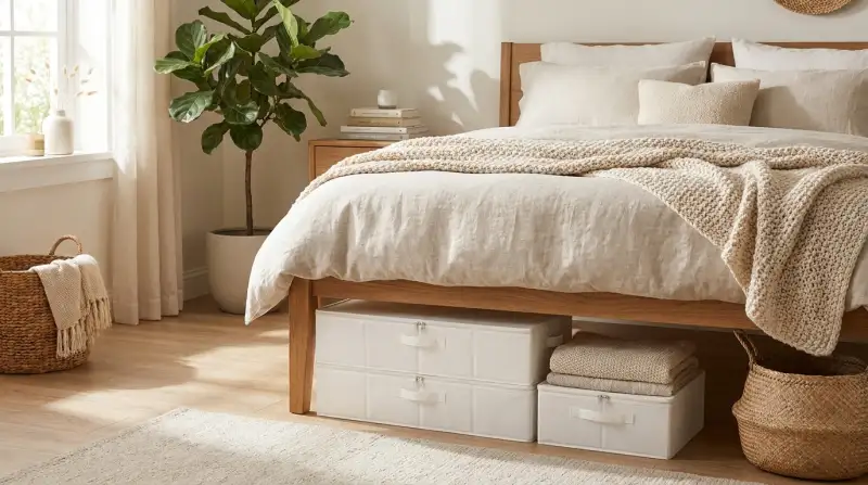 Schlafzimmer Stauraum maximieren