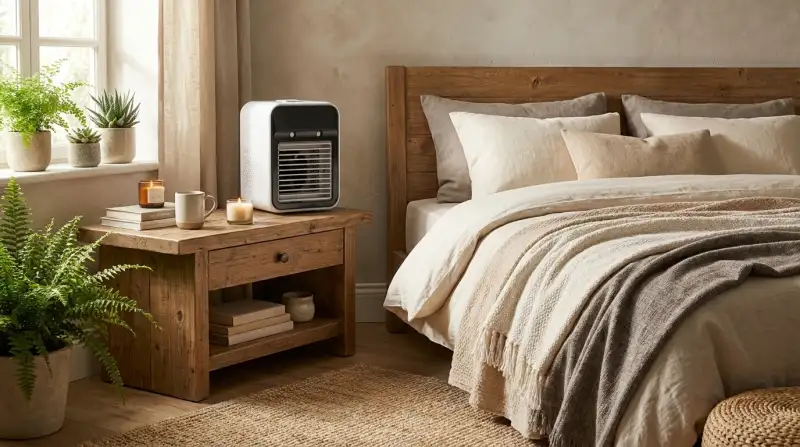 Gemütliche Atmosphäre im Schlafzimmer