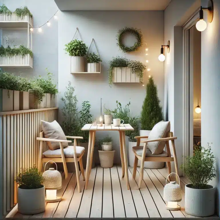 Outdoor-Bereich im skandinavischen Design