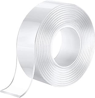 Doppelseitiges Waschbares Spurloses Klebeband,Transparent Entfernbares Wiederverwendbares Klebest…