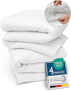 4 Jahreszeiten Bettdecke 135×200 cm Allergiker Bettdecke – 2 Bettdecken 1x Leichte Sommerdecke …