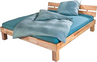 Betten-ABC Bubema Juliane, Massivholzbett aus Kernbuche in Naturoptik, mit Kopfteil, Farbton: Nat…