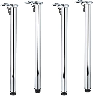 Relaxdays Tischbeine, 4er Set, HxD: 71 x 5 cm, klappbar, Tischfüße für Esstisch, Schreibtisch,…