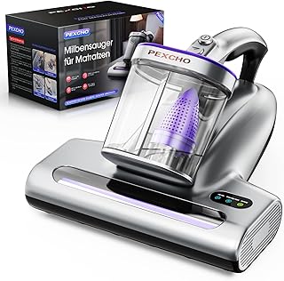 PM600 Milbensauger mit UV-Licht, Matratzensauger für Allergiker, 500W zur Entfernt 99,9% der Sta…