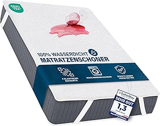 Utopia Bedding Matratzenschoner 90 x 200 cm Wasserdicht, Mit Elastisch Eckbändern, Oeko-TEX Zert…