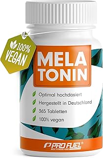 Melatonin 365 Tabletten (24 Monate) – 0,5 mg bioaktives Melatonin pro Tag (1/2 Tablette) – optima…