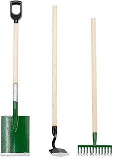 Odoria 1/12 Miniatur Gartenwerkzeug Set 3 Stück Puppenhaus Zubehör
