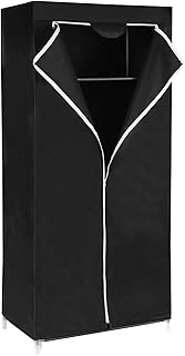 SONGMICS Kleiderschrank, Stoffschrank, Faltschrank mit Kleiderstange, Kleiderständer, Aufbewahru…