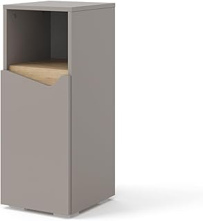 Vicco Midischrank Greige Marelle 30x75x35 cm – Die Badezimmermöbel, Grifflose Fronten für eine …