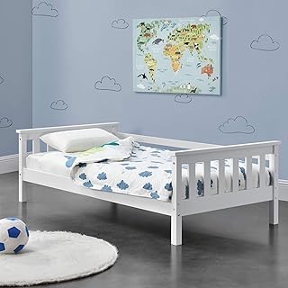[en.casa] Kinderbett Nuuk mit Stauraum 70×140 cm Jugendbett bis 50 kg mit Lattenrost Kojenbett Ki…