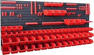 REXXER Stapelboxen Lagersystem – Werkstatt Wandregal & Werkzeughalter – Modulares Werkzeugregal f…