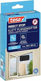 tesa Insect Stop Standard Fliegengitter für Fenster – Insektenschutz zuschneidbar – Mückenschut…