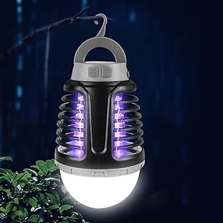 Elektrischer Insektenvernichter 3-In-1 UV Licht Mückenkiller Solar Campinglampe IP6 Wasserdicht …