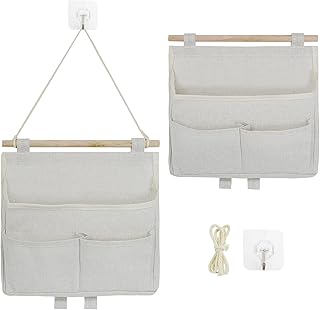 2 Stück Hängende Aufbewahrungstasche, Zusammenbaubar Wandorganizer Hängetasche, Hohe Kapazitä…