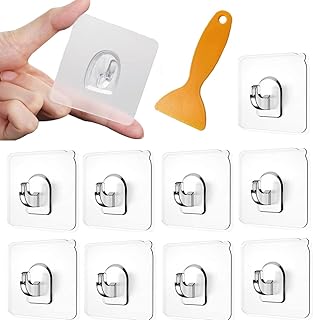 Magischer Haken 24 Stück Klebehaken Durchsichtig Multifunktionale Durchsichtige Selbstklebend mi…