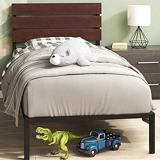 Zinus Figari Bett 100×200 cm – Höhe 31cm mit Stauraum unter dem Bett – Nachhaltiger Bambus- und …