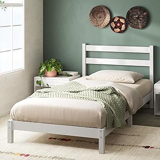 Zinus Robin Bett 80×190 cm – Bettrahmen 20 cm hoch – Plattformbettgestell aus nachhaltigem Bambus…