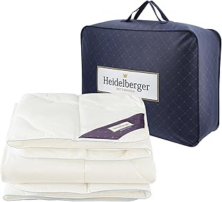 Premium Decke – Grönland Sommerdecke 135×200 cm Weiß, Schlafdecke mit Körperzonen-Steppung atm…