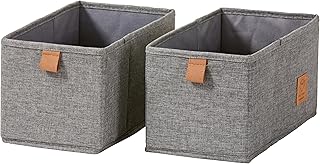 LOVE IT STORE IT Premium Schubladenbox 2-teilig – Organizer für den Kleiderschrank aus Leinen – …