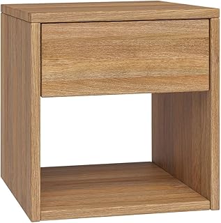 skølm Nachttisch Floki mit Schubladen, Nachtschrank aus Holz, Eiche geölt, Beistelltisch für S…