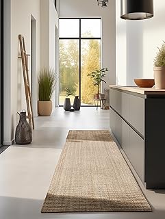 Hanse Home Jute Teppich – Natur Wohnzimmerteppich aus 100% Jute – Handgewebt & Natürlich – B…