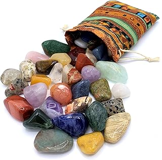 Edelstein Set | Bunter Mix an natürlichen Trommelsteinen | Mischung aus echten Edelsteinen | Pra…