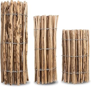 MC.Sammler Staketenzaun in 26 Größen – Holzzaun aus Haselnuss – Gartenzaun Holz Höhen 50 cm – …