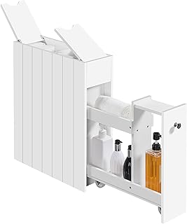 Yaheetech Nischenregal Badezimmerschrank, Schmaler Beistellschrank Badschrank mit Schubladen und …