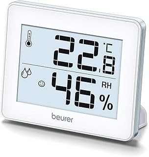 Beurer HM 16 Thermo-Hygrometer, Raumklimakontrolle mittels Temperaturanzeige und Luftfeuchtigkeit…