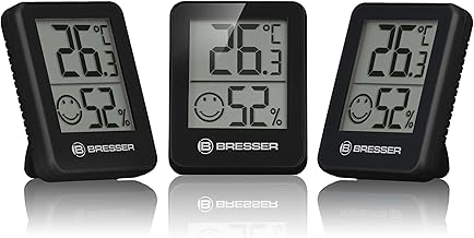 Bresser 3er Set Thermometer Hygrometer – Digitales Raumthermometer für Kontrolle Innenraum Luftf…