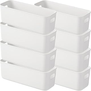 8 Stück Aufbewahrungskorb Klein, Aufbewahrungsboxen Bad Organizer Box Vielseitig Aufbewahrung Au…