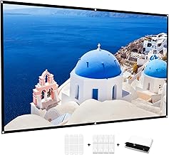 Beamer Leinwand 100 Zoll Faltbare, Tragbare Leinwand Beamer Aultra Thin und hohe Auflösung für …