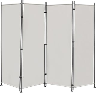 Paravent Raumteiler 4 Teilig klappbar, Freistehend Trennwand, Umkleide Sichtschutz Wand Raumtrenn…