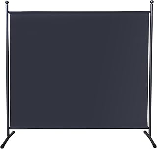 QUICK STAR Paravent 180 x 178 cm Stoff Raumteiler Groß Garten Stellwand Trennwand Balkon Sichtsc…