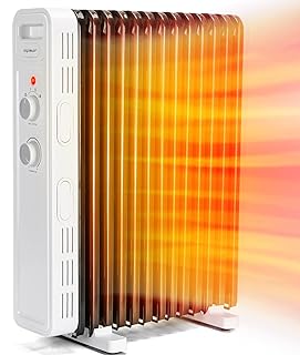 Aigostar Ölradiator 2500 Watt Energiesparend Heizkörper mit Thermostat, 13 Rippen für 30m², H…