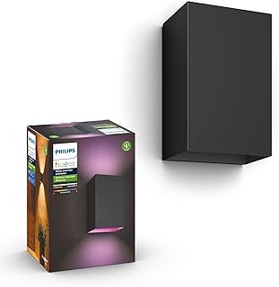 Philips Hue White & Color Ambiance Resonate Outdoor Wandleuchte (1.180 lm), dimmbare Außenleucht…