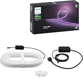 Philips Hue White & Color Ambiance Outdoor Lightstrip (5 m), dimmbarer LED Streifen für das Hue …