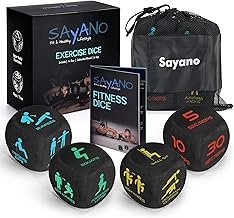 4 x Workout/Fitnesswürfel für Home & Outdoor Fitness/Workout + Tasche + Anleitung