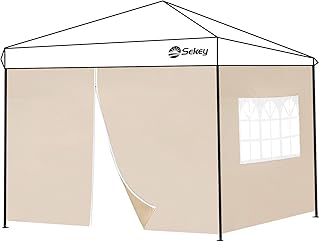 Sekey 2PCS Seitenwände für Pavillon 3×3 Wasserdicht Winterfest, Seitenwände für Pavillon Part…