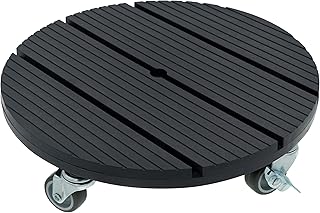 HRB WPC Pflanzenroller witterungsbestaendig 80 kg Tragkraft, Rollbrett Pflanzen, Untersetzer Blum…