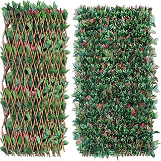 Künstliche Hecke 100 x 200 cm. Künstliche Pflanzenwand Sichtschutz Wandbegrünung Balkon Garten…