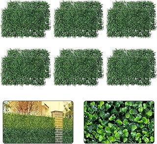 12 Stück Künstliche Pflanzenwand 40X60cm UV Geschützt Künstliche Pflanzen Rasen Wand 4cm Dick…
