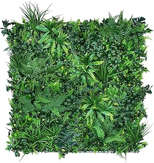 GJS Pflanzenwand 1m x 1m – hyperrealistische Wandpaneele mit hochwertigen künstlichen Pflanzen…