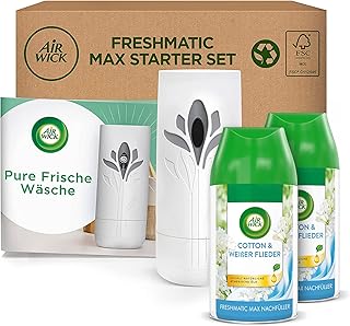 Air Wick Freshmatic Max PURE – Starter Set mit 2 Nachfüllern – Automatisches Raumspray – R…