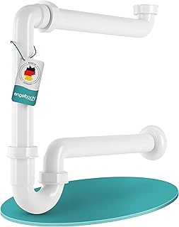 Engelbach® Raumsparsiphon für Waschbecken – Siphon platzsparend 1 1/4″ x 32mm – inkl. Video-Anl…