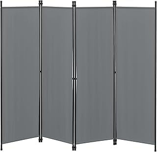 [en.casa] Raumteiler Huesca 4-teilig 200x171cm Paravent Trennwand 4-TLG. Sichtschutz Stellwand Sp…
