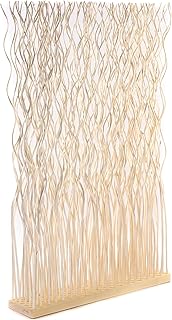 RAUMTEILER Kinki | 110x70x17cm(HxBxT), Weidenholz | Zweig Raumtrenner, Paravent, Deko Stellwand, …